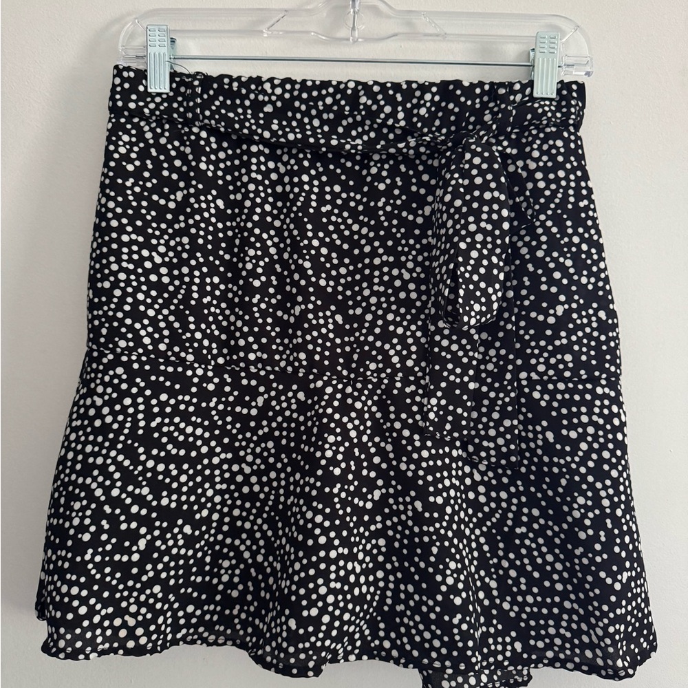 Polka Dot Black and White Skirt
